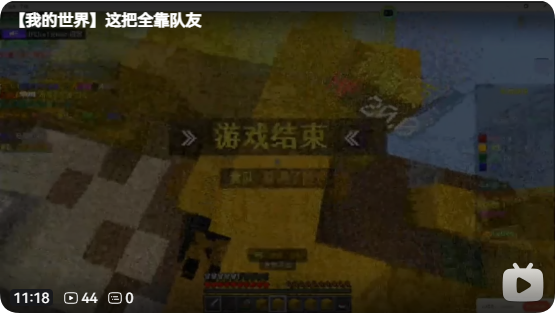 《【我的世界】这把全靠队友》